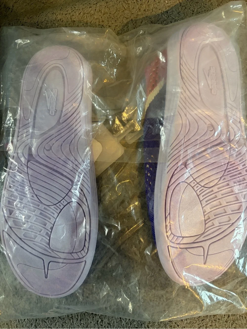 Speedo Junior Purple & Pink Swim Shoes